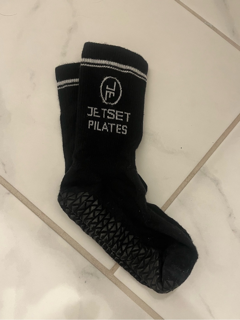 Jetset Pilates Black grip Socks